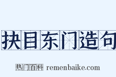 抉目东门造句是什么意思的图片
